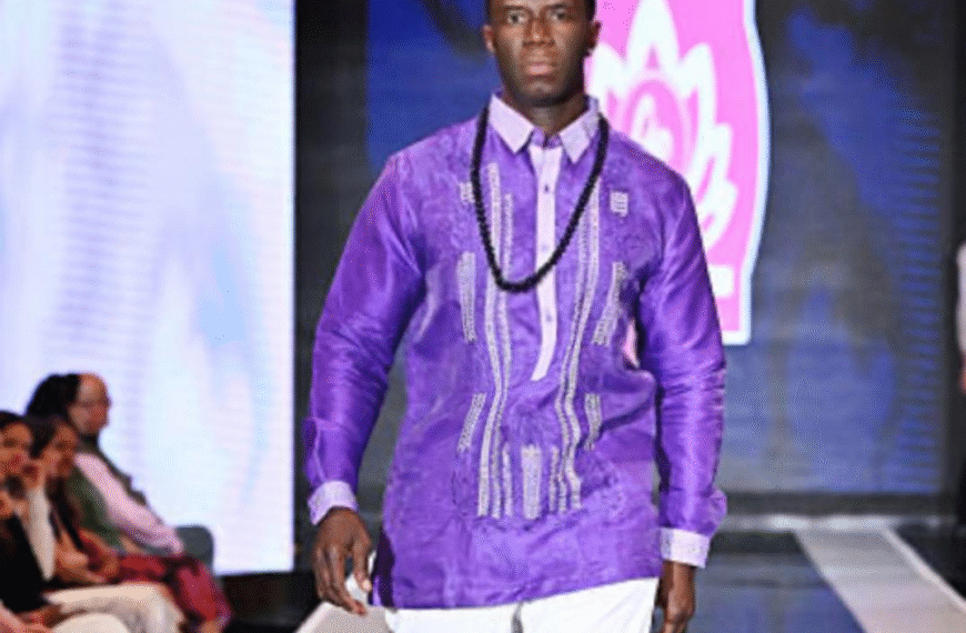 Brain Conteh Fly Sierra Leone’s Flag at the New York Fashion Week