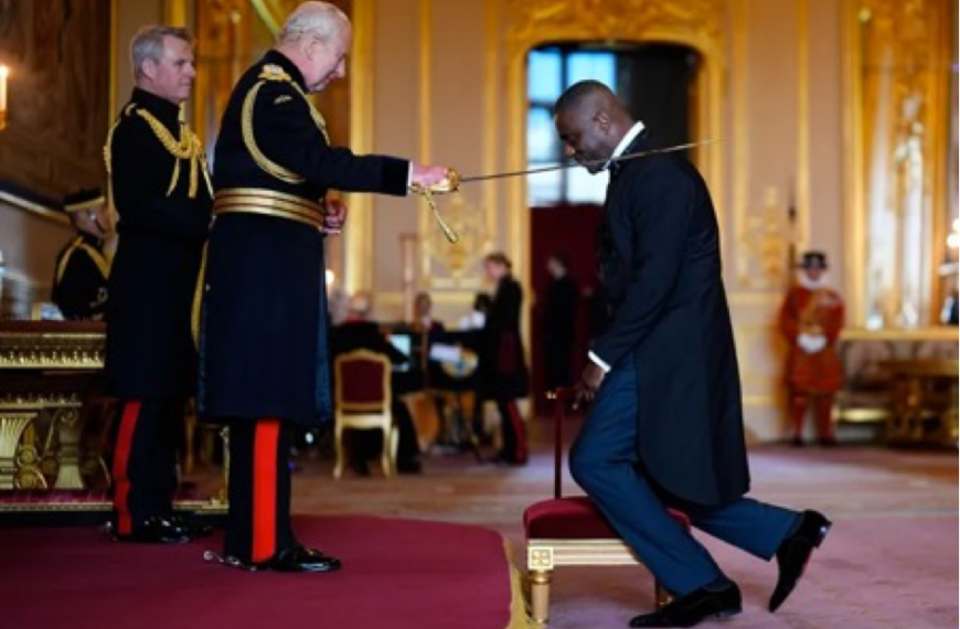 British actor Idris Elba now has a new title: Sir